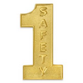 #1 Safety Gold Lapel Pin